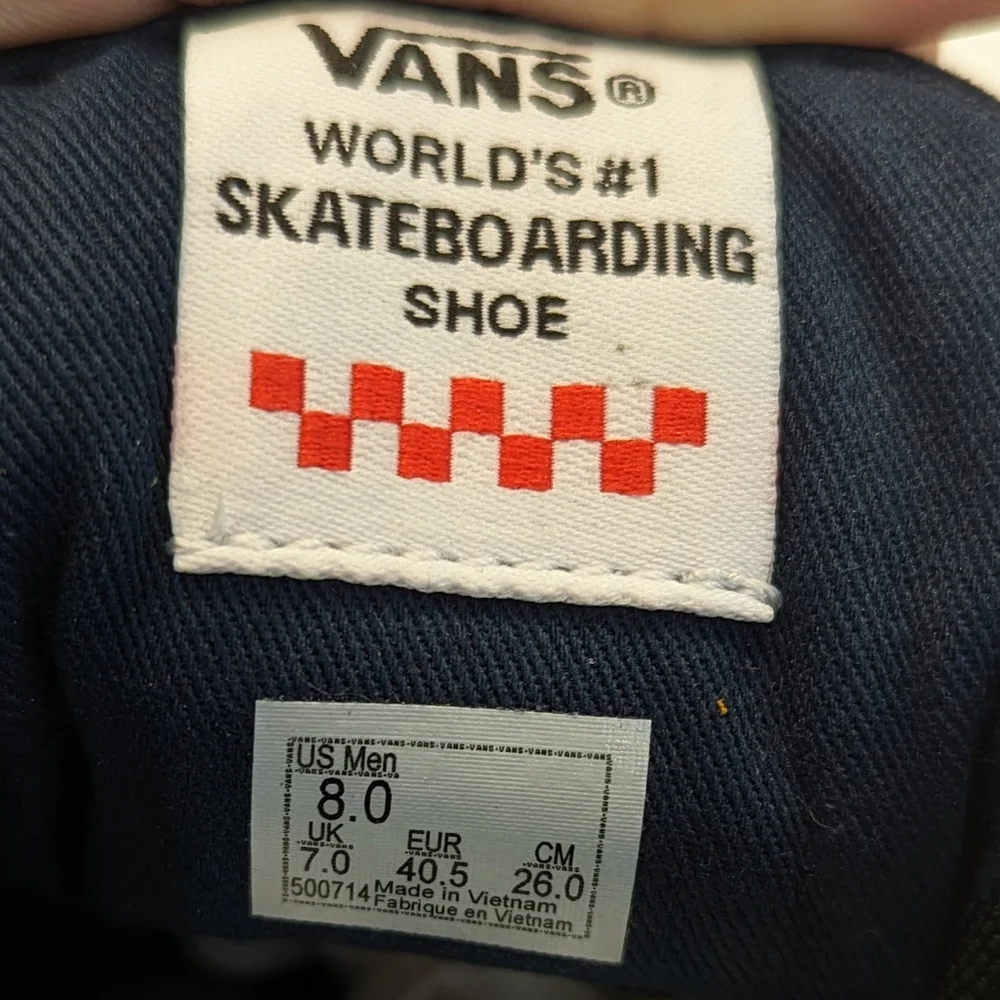 Vans Old Skool Chima Ferguson PRO 2 Navy White Suede Skateboard Sneakers Men 8